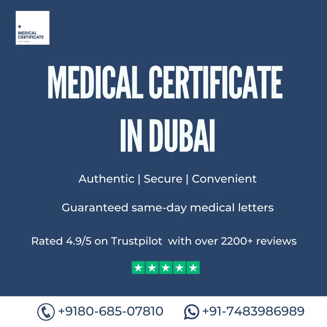UAE Dubai health insurance medical certificate