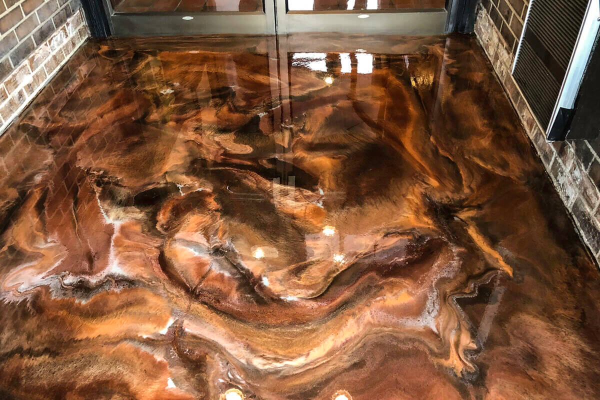Deep Metallic Epoxy Floor