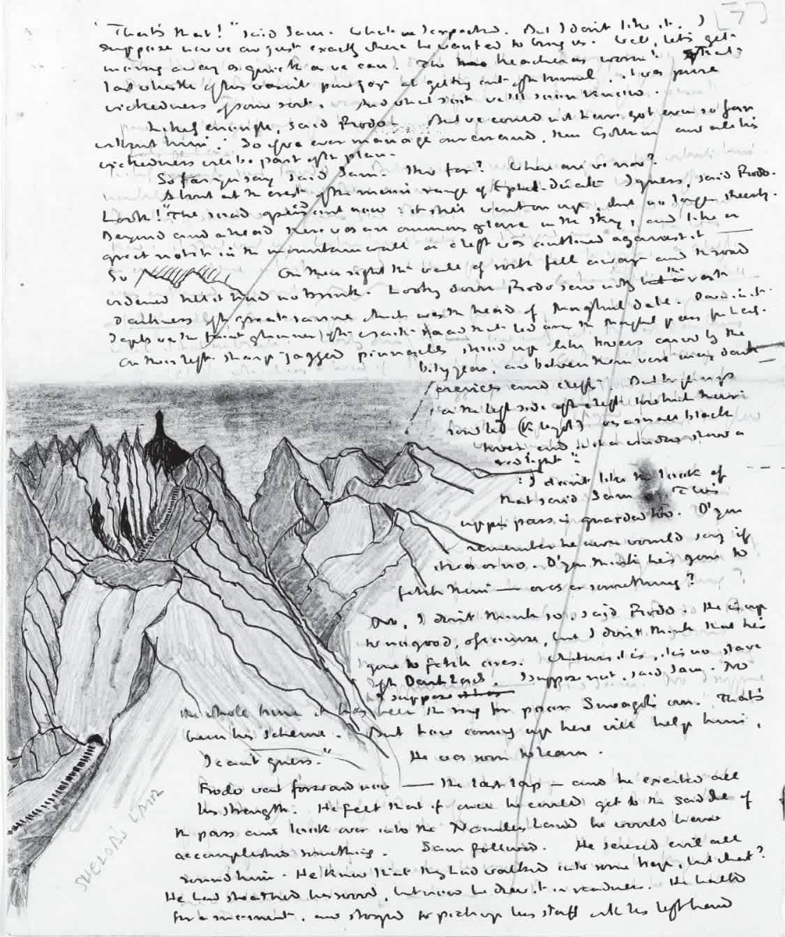 While writing LotR, Tolkien would often write a draft in ...