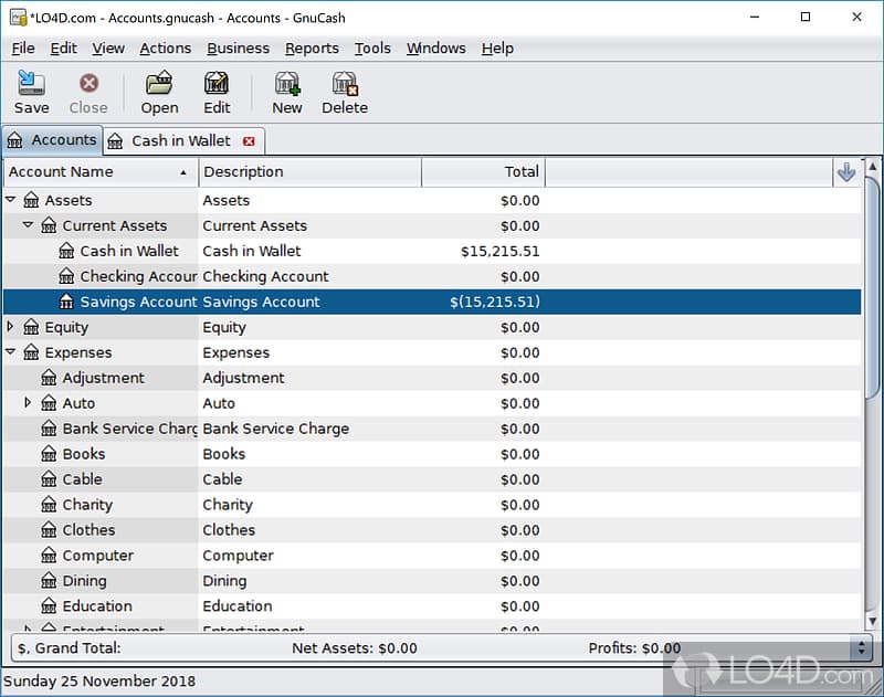 GnuCash - Screenshots