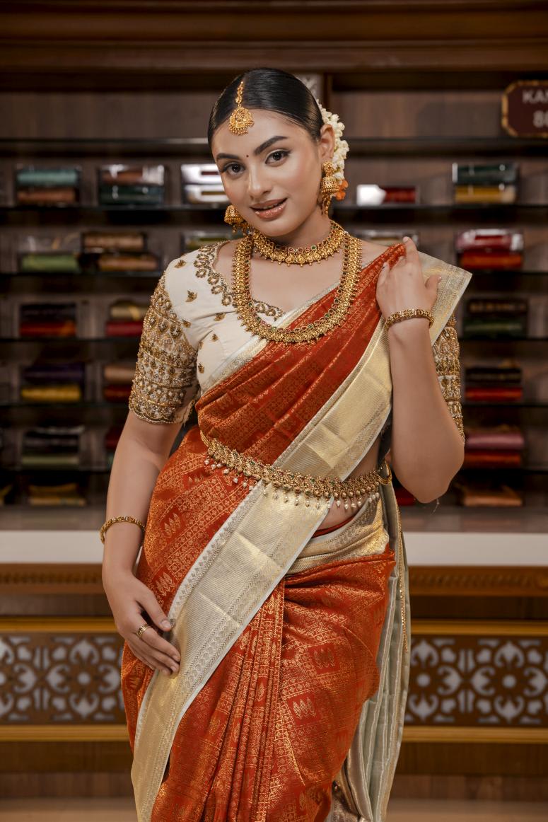 Pure Kanchipuram Silk Saree. – Sudarshansarees