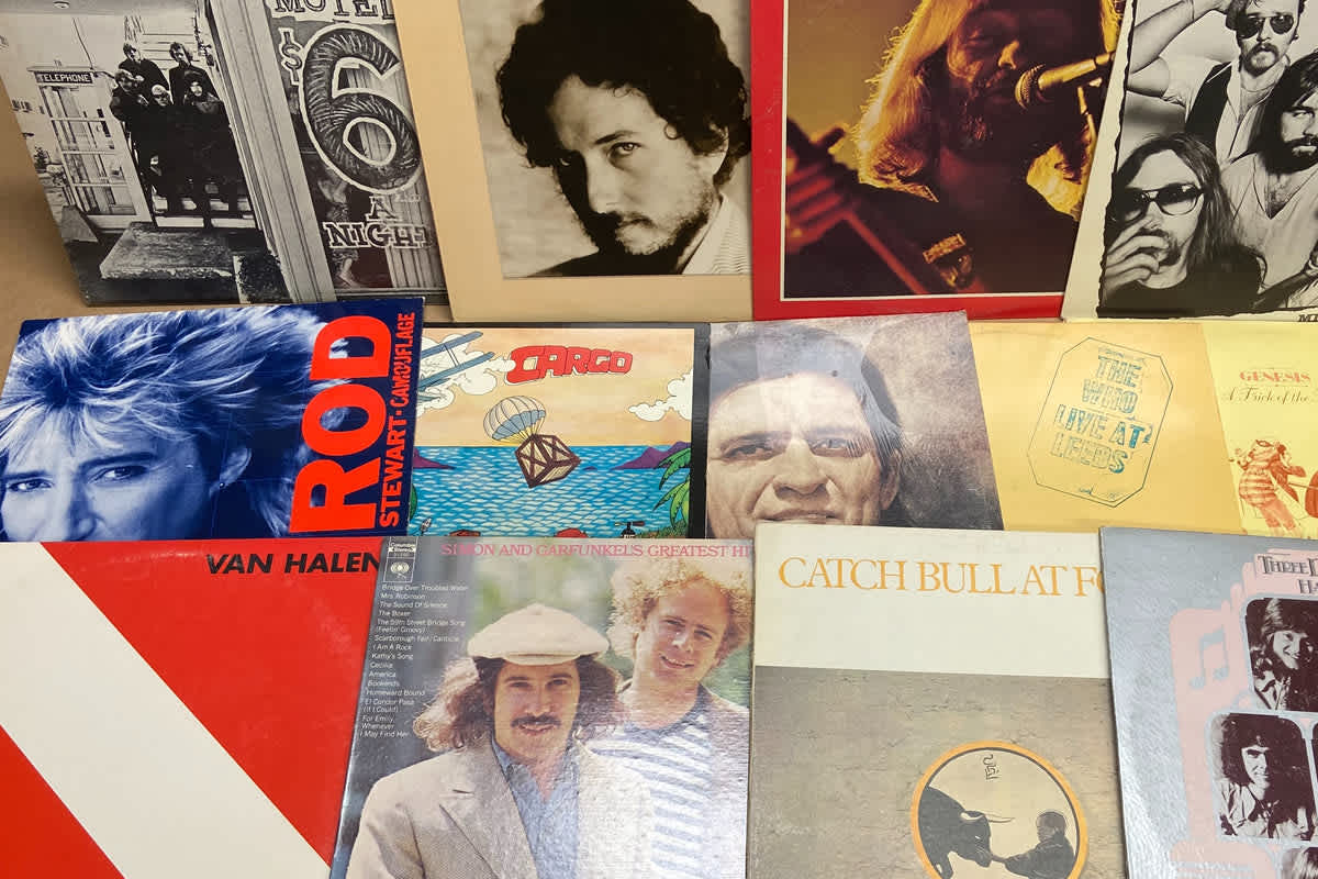 Vinyl record mystery box