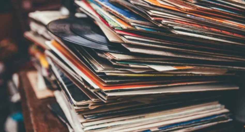 Vinyl record collection