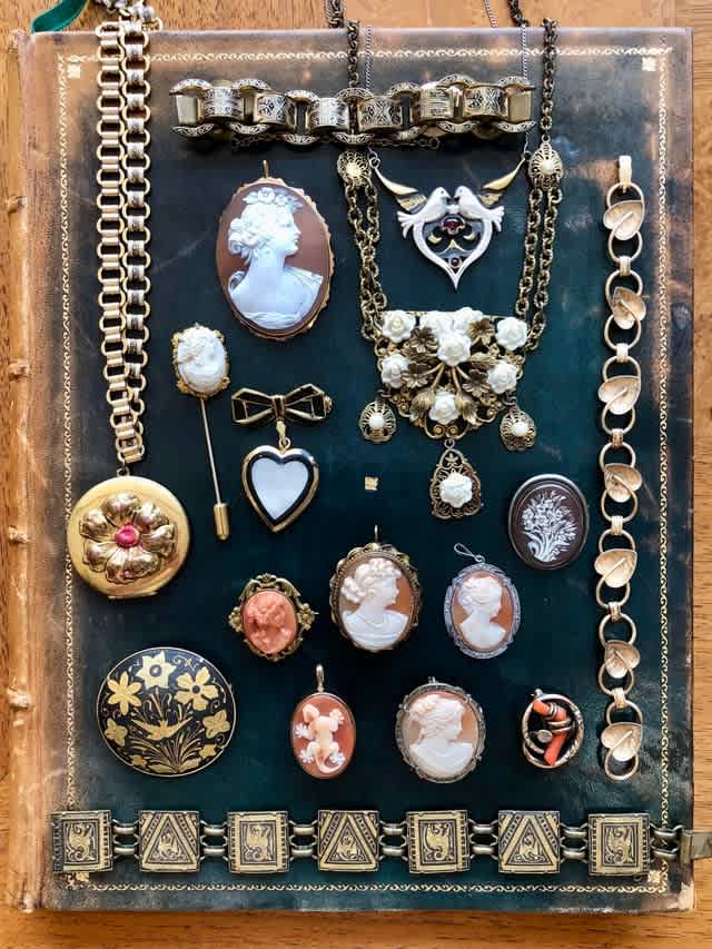 Antique jewelry collection